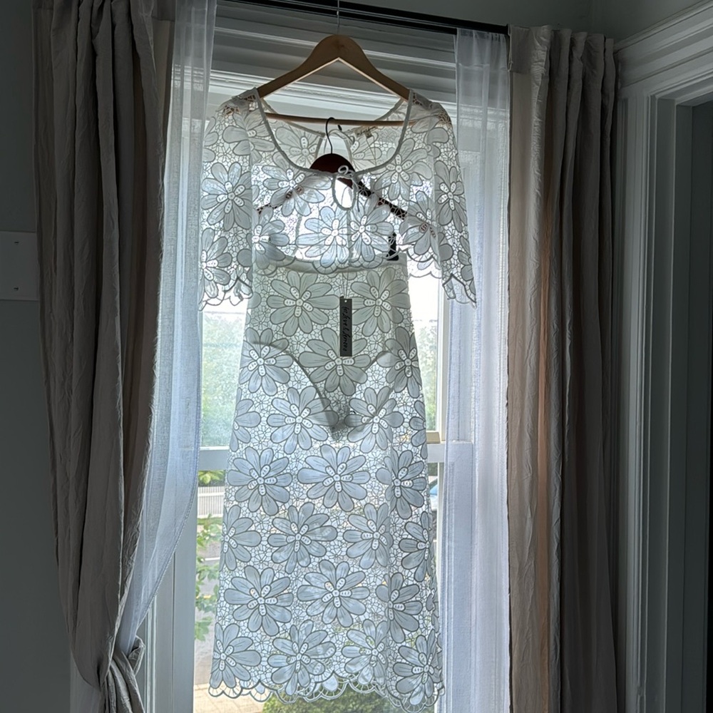 For love & lemons- Crochet top and skirt set